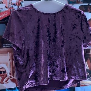 Ardene Velevet Crop Top